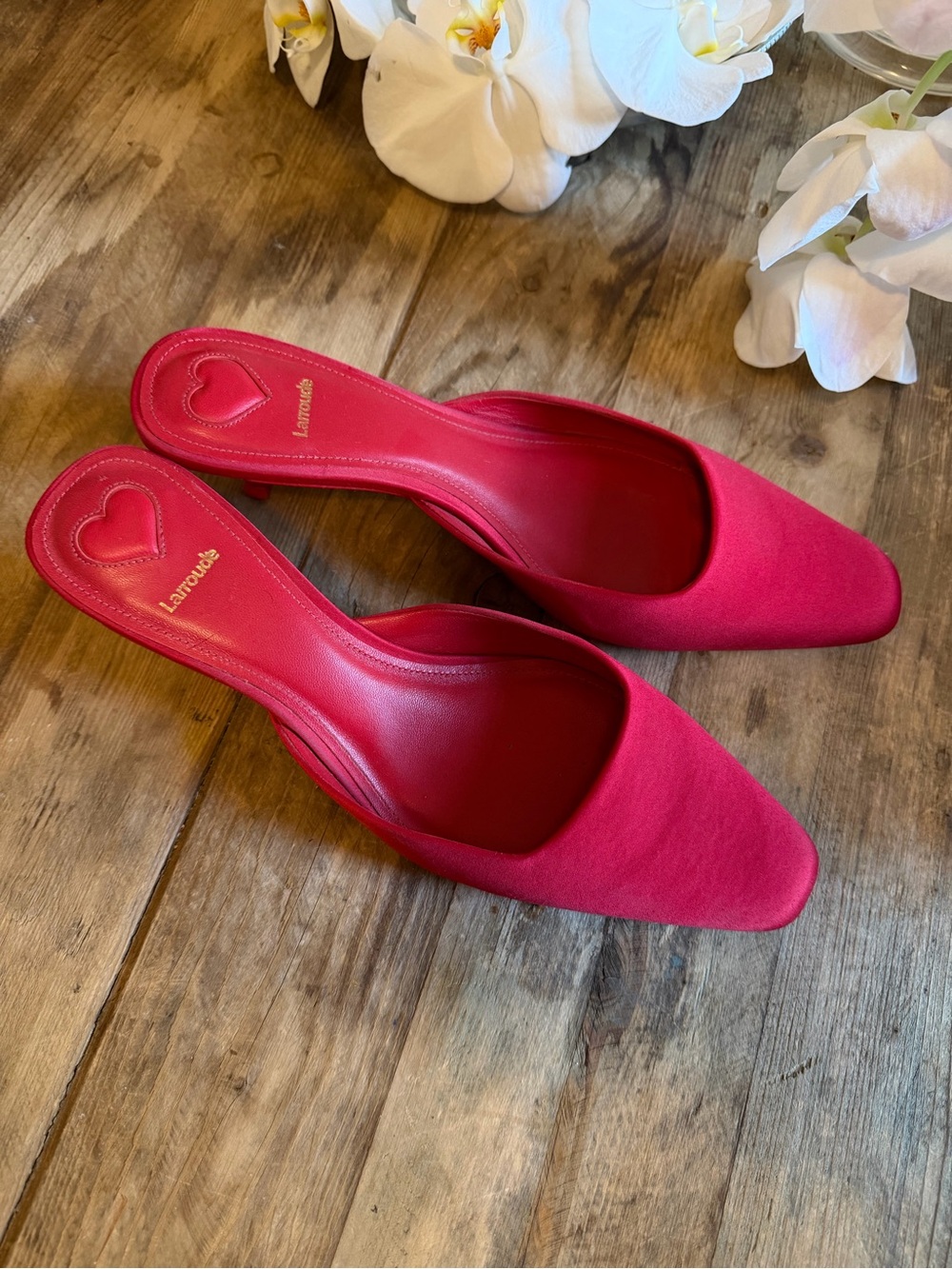 Loeffler Randall Hot Pink Slip-On Mule Flats